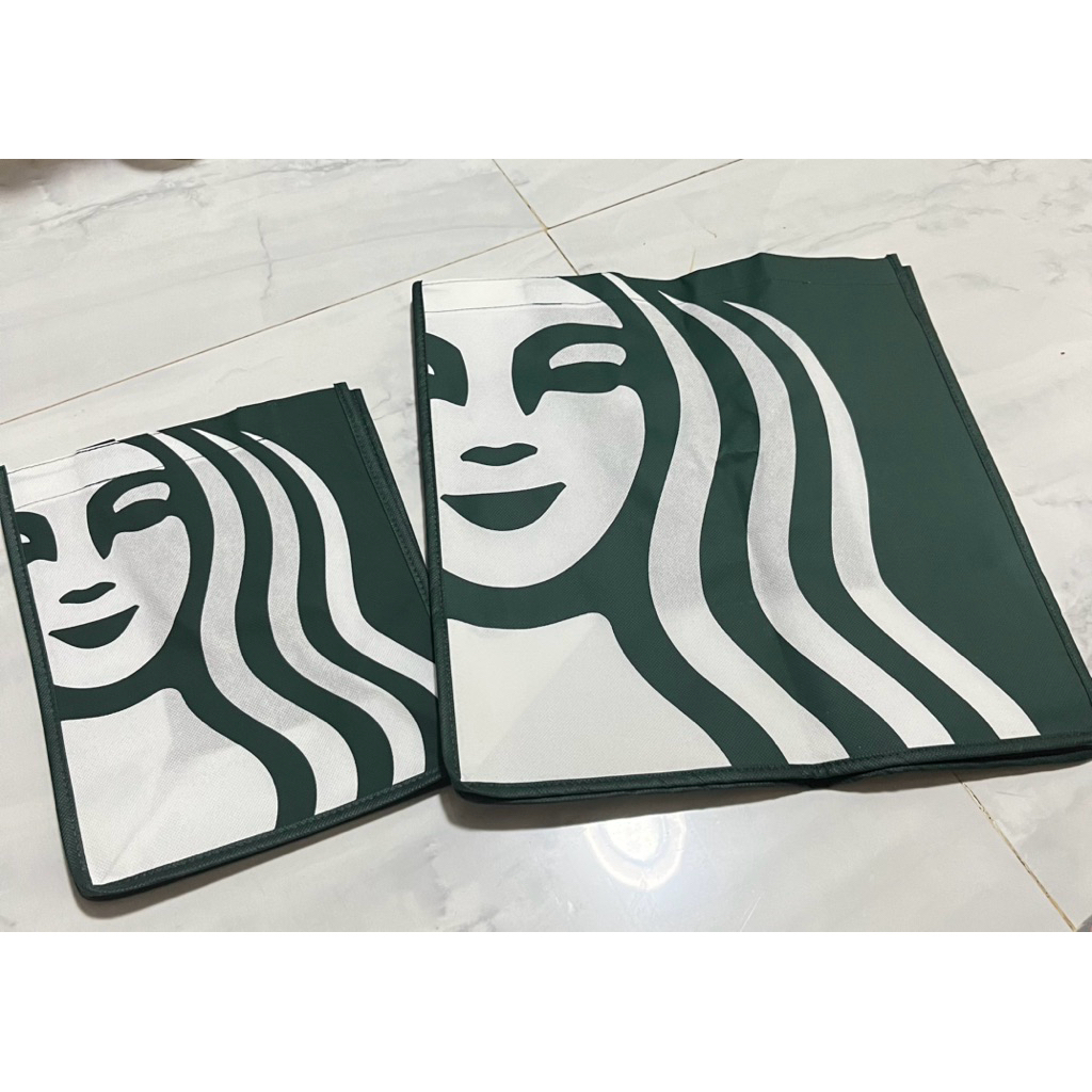 

Goodybag Starbucks hijau Small dan Large ori