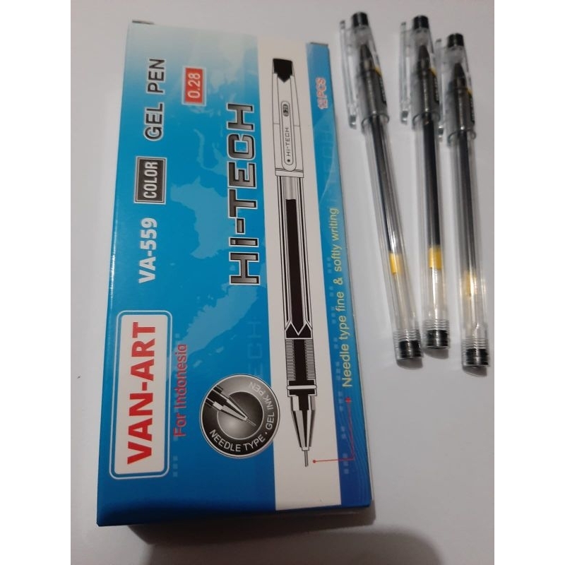 

1 PCS BOLPOIN HI -TECH 0.28 MERK VAN ART Gel pen VA-559