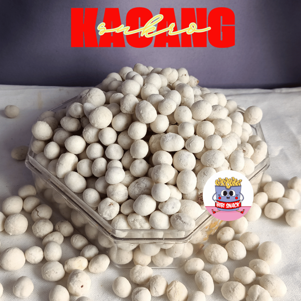 

Bibi Snack - Kacang Atom Sukro Putih Kiloan 500gr