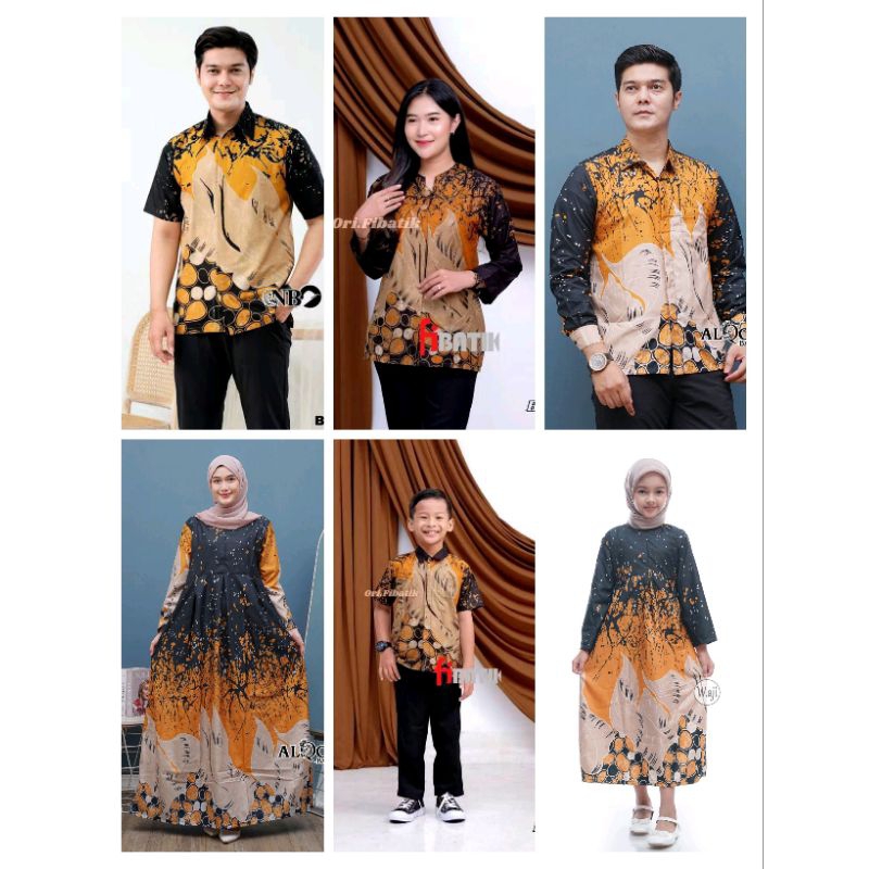 Batik Couple Keluarga Terbaru Motif Batu Hitam - Sarimbit Batik Keluarga - Atasan Batik Couple - Baj