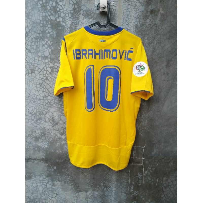 Jersey Sweden Home 2006/2007 Original baju bola kaos second used bekas preloved vintage swedia ac mi