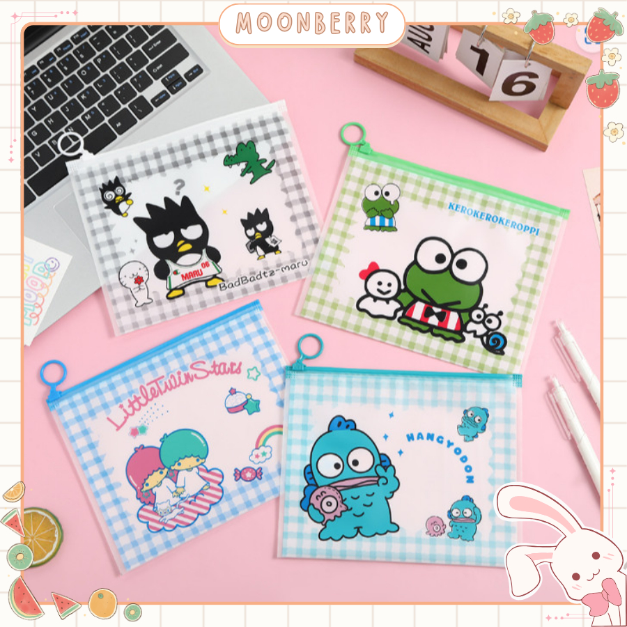 

Pouch alat tulis transparant karakter labubu sanrio