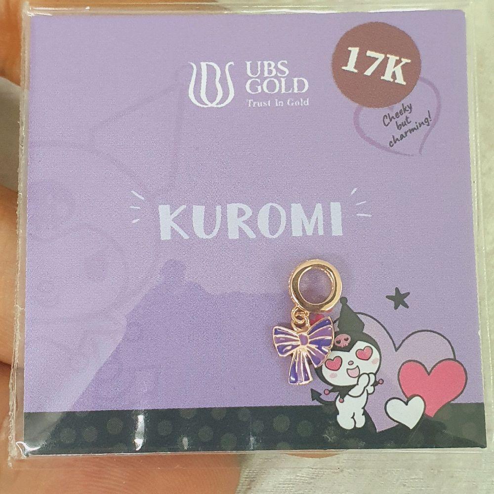 liontin gelang model pita kuromi variasi emas 75% 750 75 % 17k