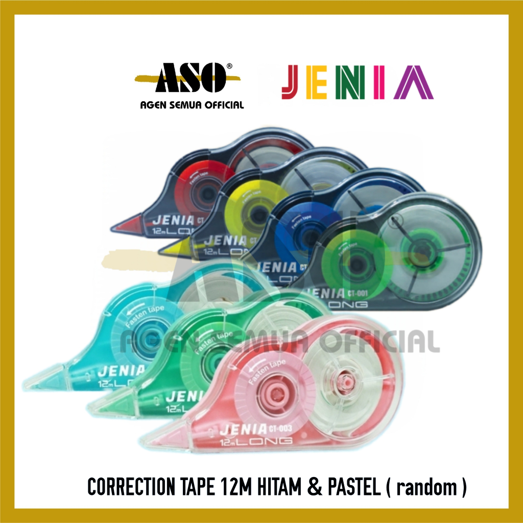 

JENIA CORRECTION TAPE 12 Meter tipe x PROMO !!!