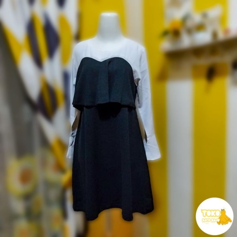 tunik hitam putih