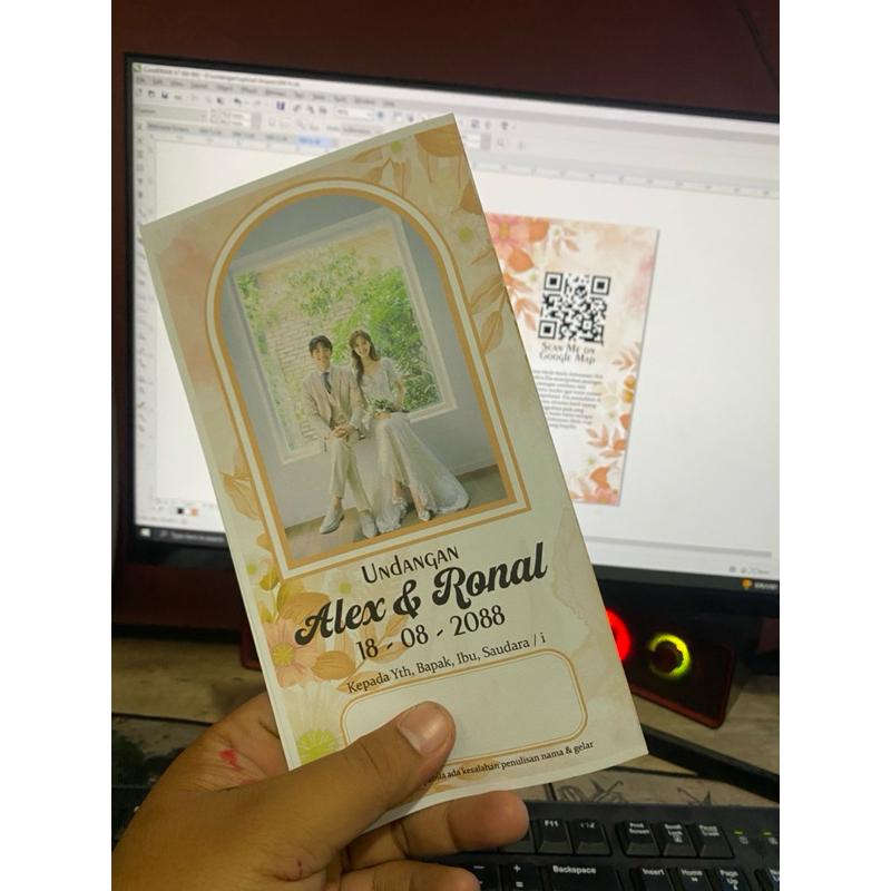 UNDANGAN CUSTOM FULL COLOR FULL FOTO AESTETIC RUSTIC ELEGANT MURAH