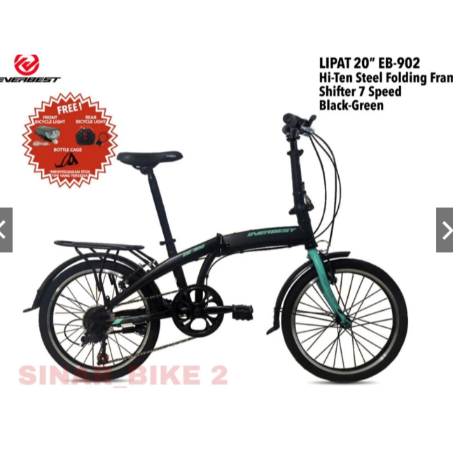 [Preloved] Sepeda Lipat Boncengan 20 Inch EVERBEST EB-902