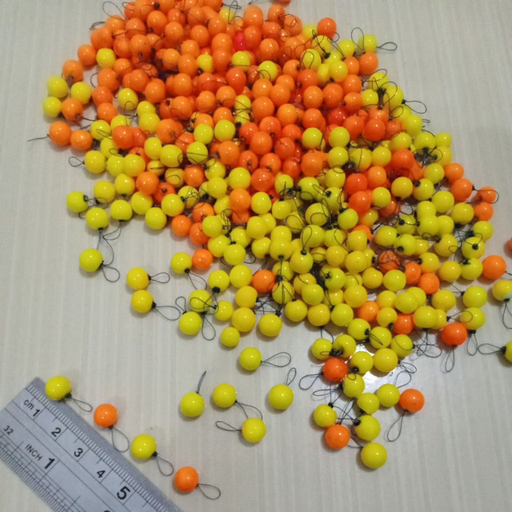 Pelampung Pancing styrofoam model bulat/kambangan bulat mancing ikan mas