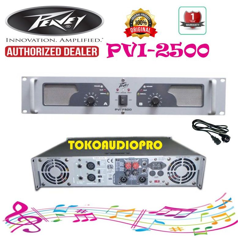 Power Peavey Pvi2500 PVI-2500 Original Power Amplifier