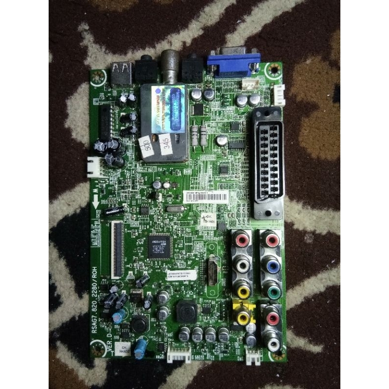 Mainboard mb modul mono mesin tv polytron PLD 24D550 PLD24D550
