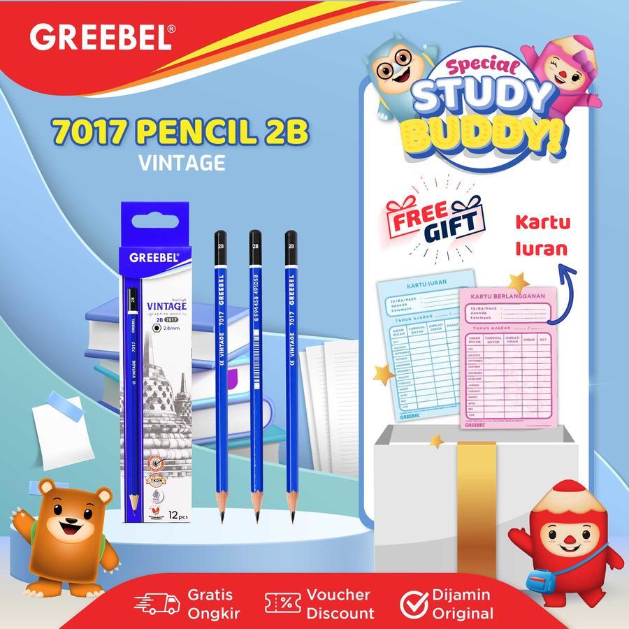

TBMO PACK PENSIL VINTAGE 2B 7017 GREEBEL ISI 12PCS - SCS