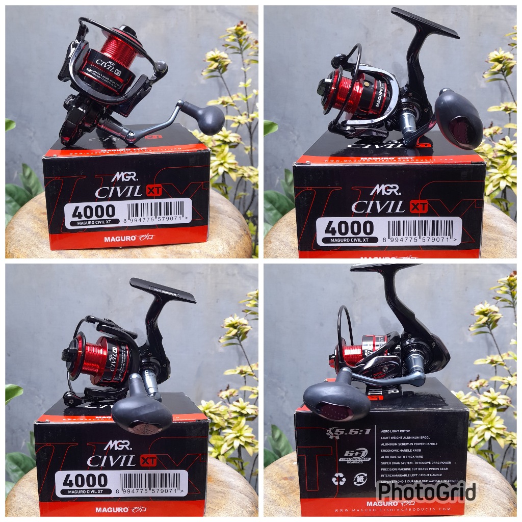 MAGURO CIVIL XT 4000 - Reel Pancing Power Handle Aluminium Super Drag