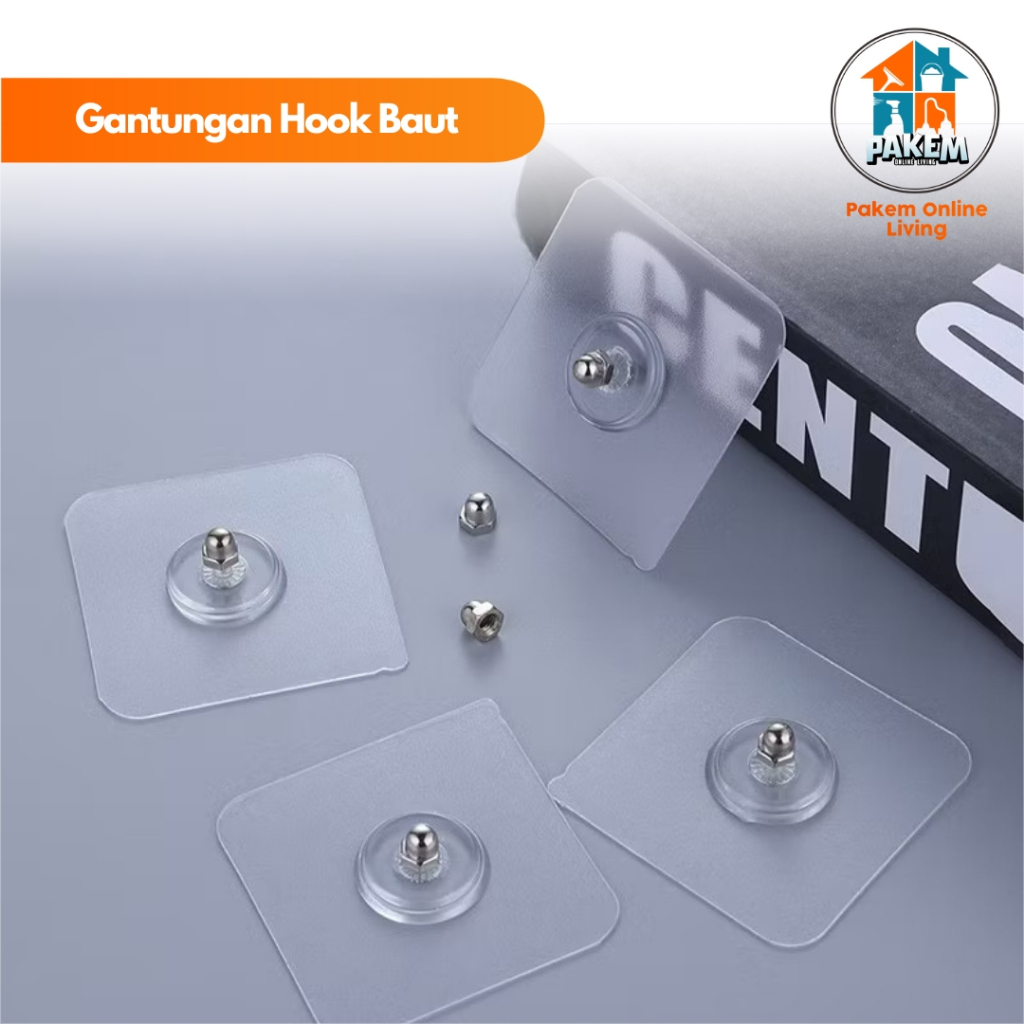 Gantungan Hook Baut Tempelan Hook Baut Hook Gantungan Rak Baju Baut