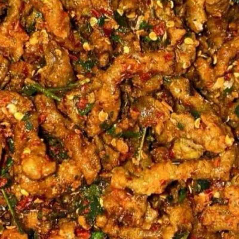 

Keripik Usus 1 kg Crispy Pedas Daun Jeruk
