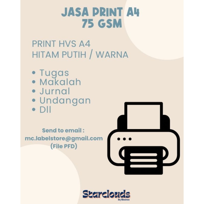 

(BACA DESKRIPSI!!) Print A4 75 gsm Cetak Dokumen MAKALAH, PROPOSAL, SKRIPSI, UNDANGAN, DLL