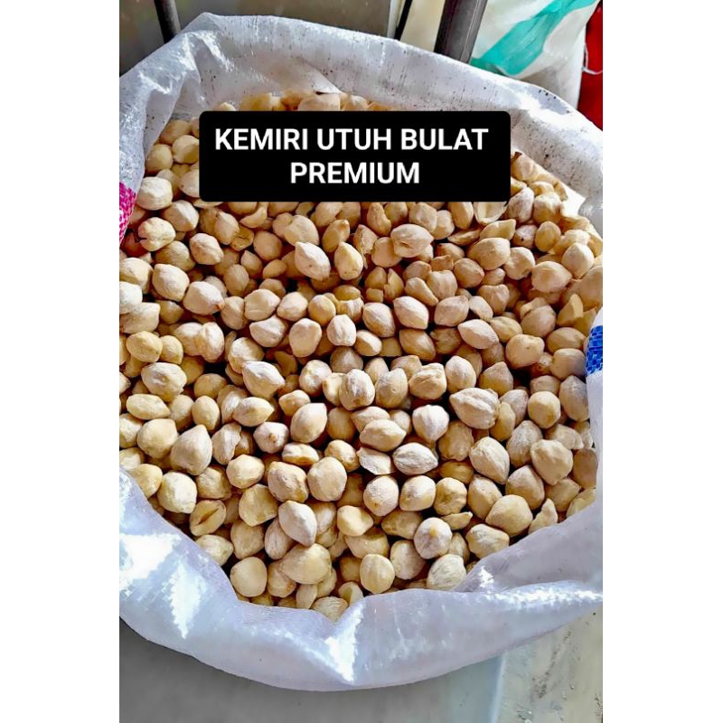 

[LIVE EXTRA] KEMIRI 1kg ASLI 100% Utuh BULAT KUALITAS SUPER TERJAMIN -Termurah