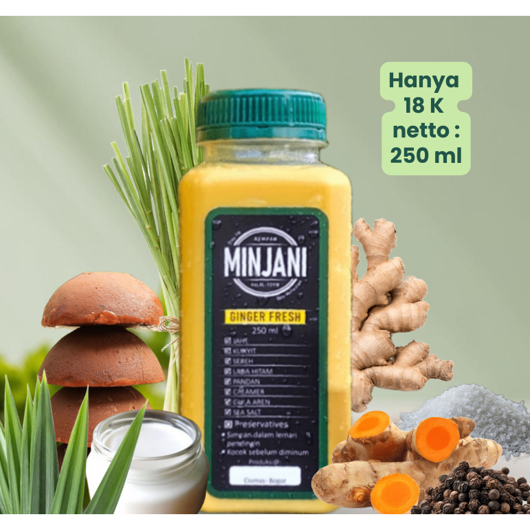 

Jamu Kekinian Ginger Fresh by MINJANI 250 ml