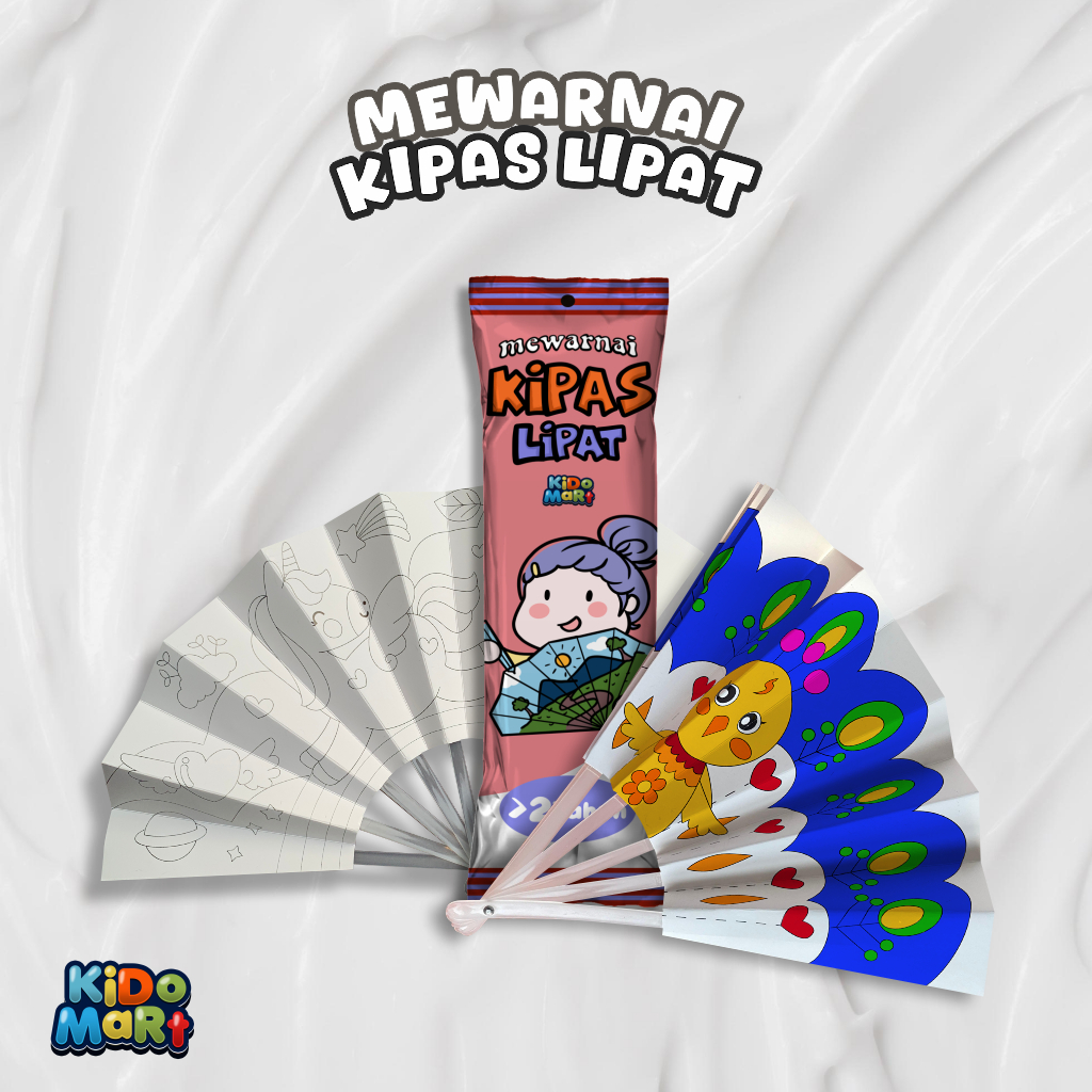 MEWARNAI KIPAS LIPAT | KIPAS KARAKTER | KIPAS KERTAS BERGAMBAR | KIPAS MAINAN ANAK | MAINAN ACTIVITY