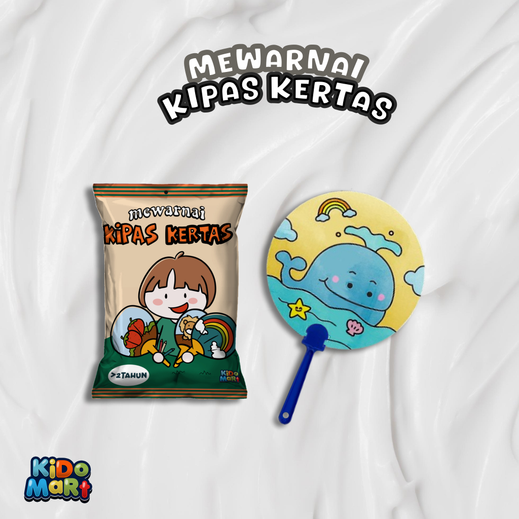 MEWARNAI KIPAS KERTAS | KIDOMART MEWARNAI | KIPAS BERGAMBAR | MAINAN ANAK | MAINAN ACTIVITY ANAK | H
