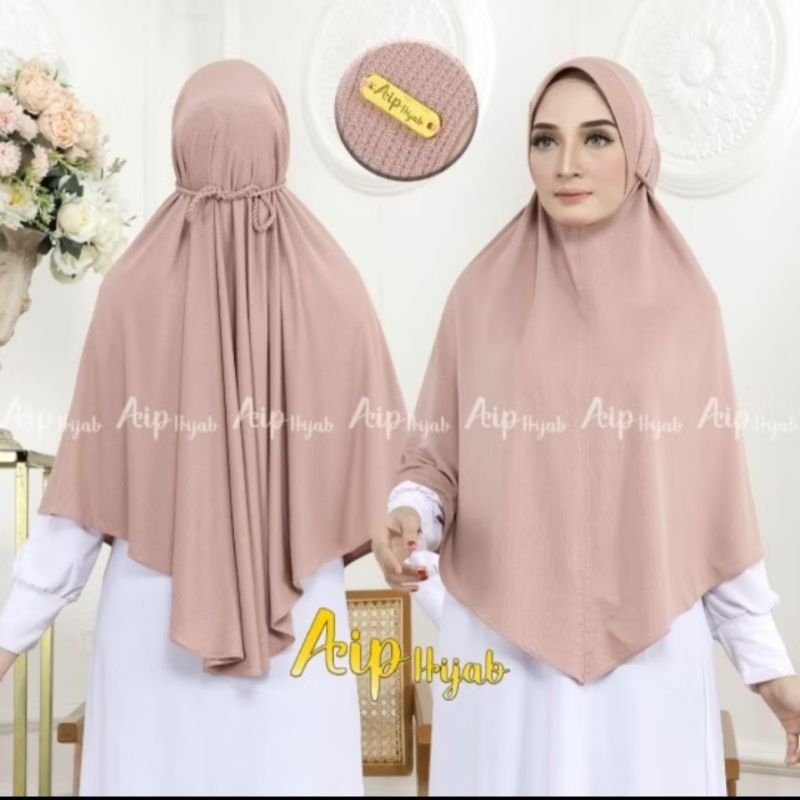 HIJAB BERGO JUMBO BAHAN SERAT JERUK/INSTAN JUMBO AIP