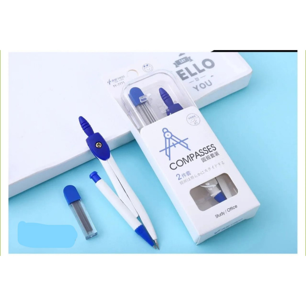 

JANGKA ANAK PENSIL MEKANIK LUCU + CASE COMPASS SET MECHANIC PENCIL
