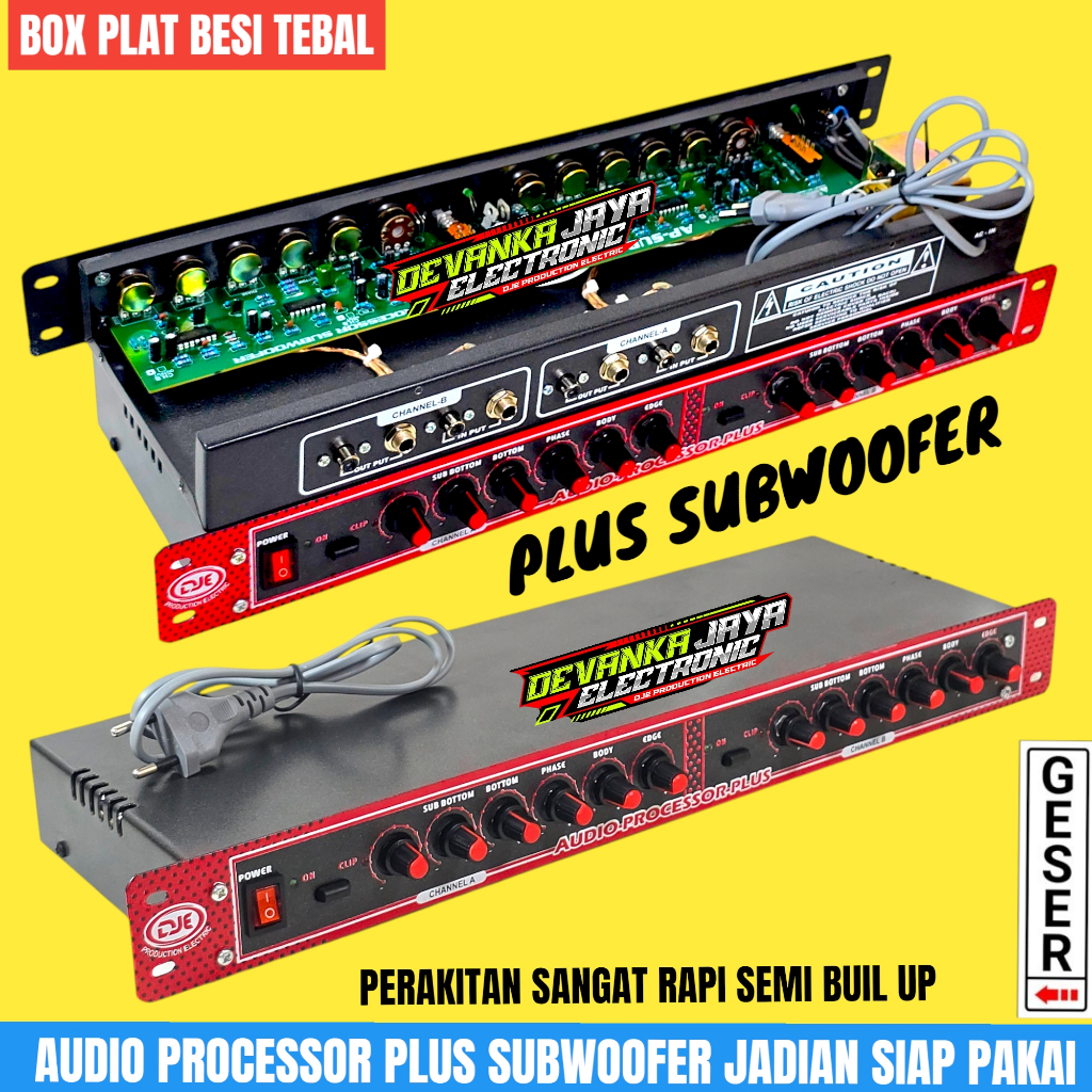 AUDIO PROSESOR PLUS SUBWOFER JADIAN TINGGAL PAKAI AP SUB DJE KIT