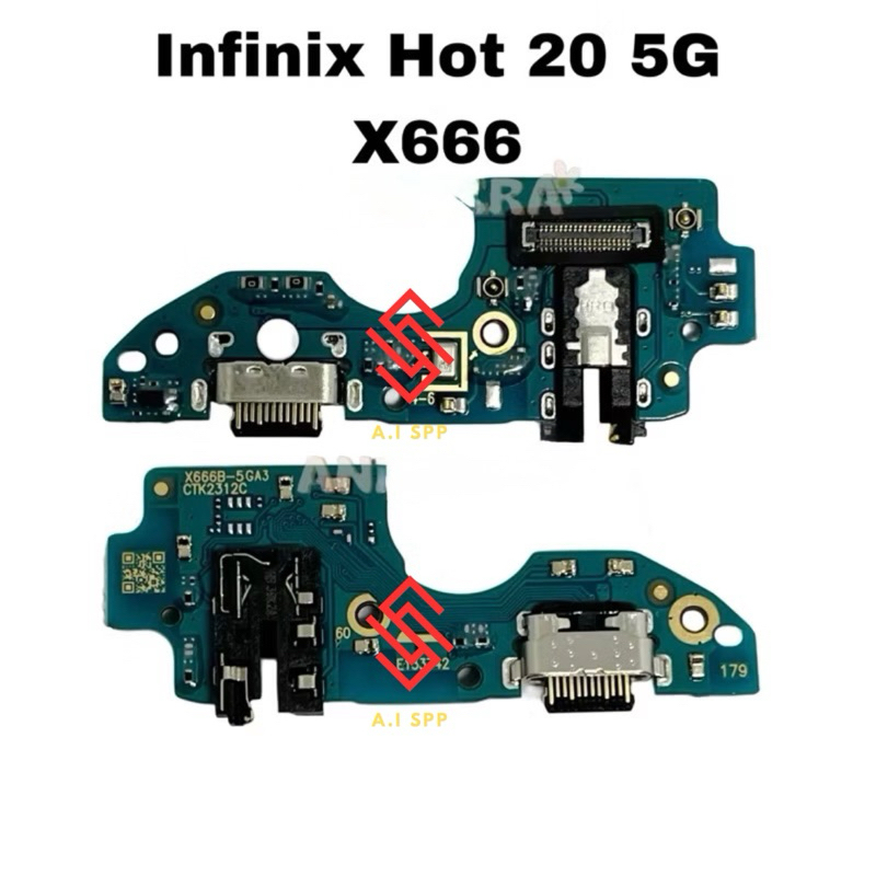 Papan Cas / Pcb Cas / Conector Cas Infinix Hot 20 5G X666