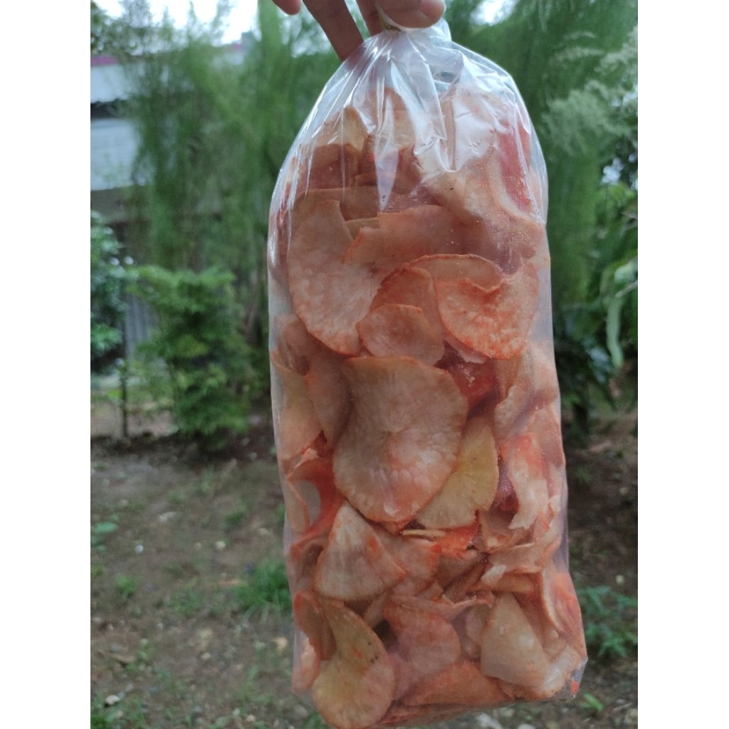 

Keripik singkong bumbu balado enak 1/2 kg
