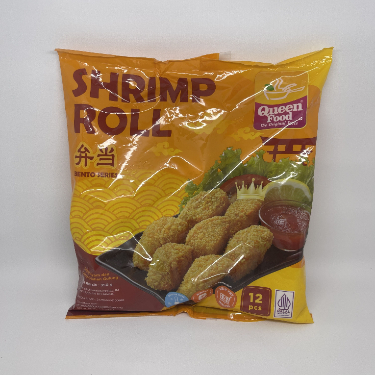 

QUEEN FOOD SHRIMP ROLL / DAGING AYAM DAN UDANG OLAHAN GULUNG 12PCS