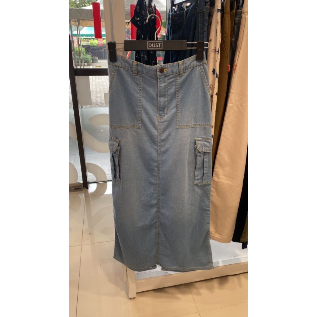 DUST rok jeans wanita original S M L XL XXL