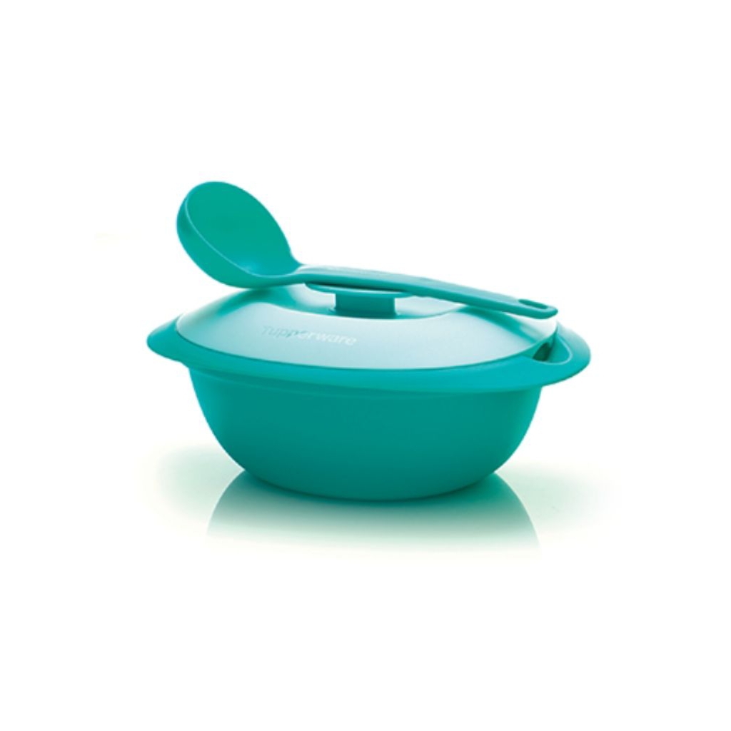 Blossom soup server with ladle tupperware / tempat penyimpanan makanan