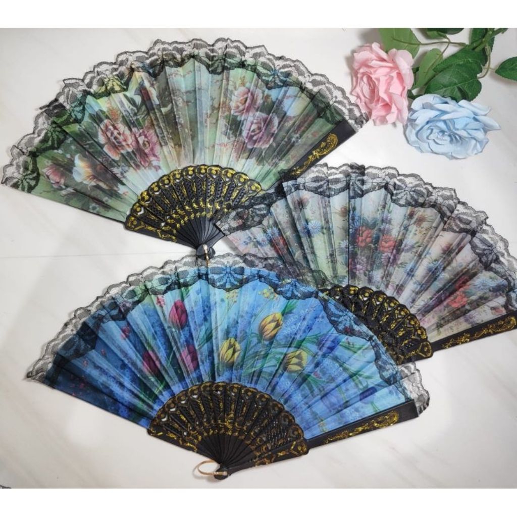 KIPAS LIPAT SPANYOL/KIPAS LIPAS TARI/KIPAS TANGAN LIPAT MEWAH/KIPAS LIPAT MANUAL