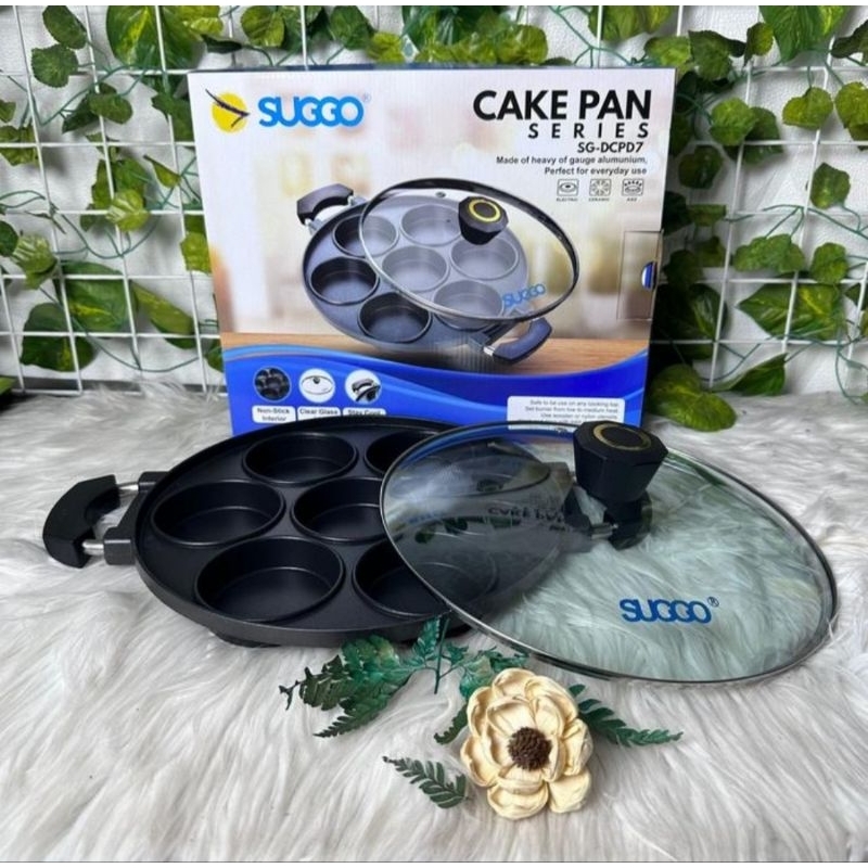 Cetakan Kue Martabak Mini 7 Lubang Datar SUGGO Cake Pan 7 Lubang