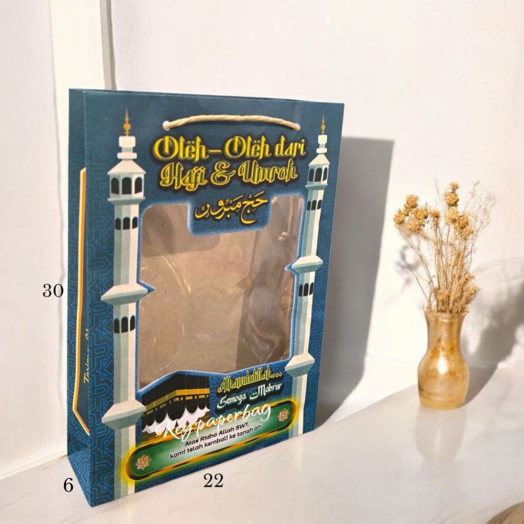 

Paper Bag Haji & Umroh Variasi Mika 4W Uk 22x6x30