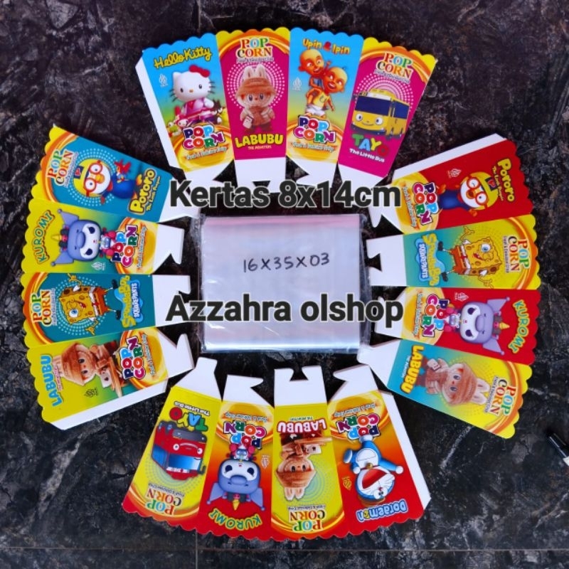 

kertas popcorn jumbo/ ukuran 8x15cm/ dus popcorn jumbo/ box paper popcorn