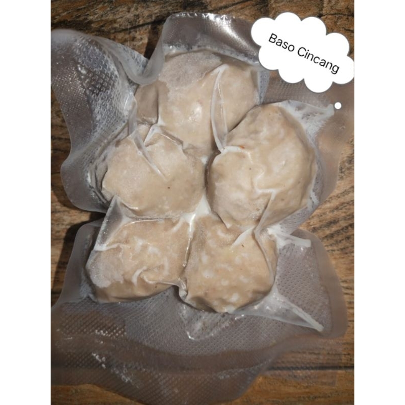 

Baso Sapi Cincang 5 butir ukuran sedang