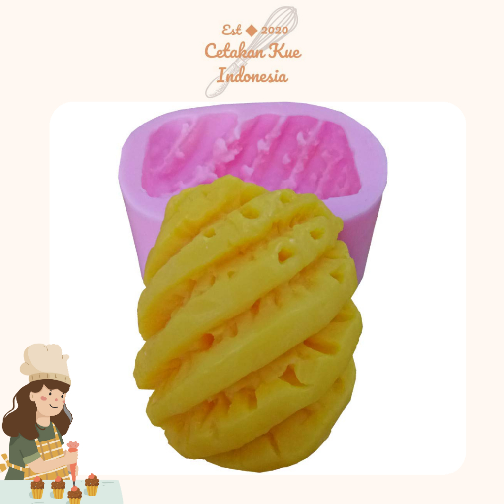 {CKI} Cetakan Coklat Puding/Jelly Buah Nanas