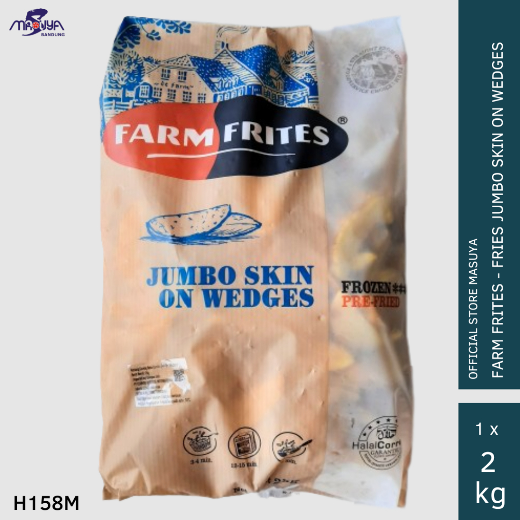 

FARMFRITES Kentang Goreng Jumbo Skin On Wedges 2 kg