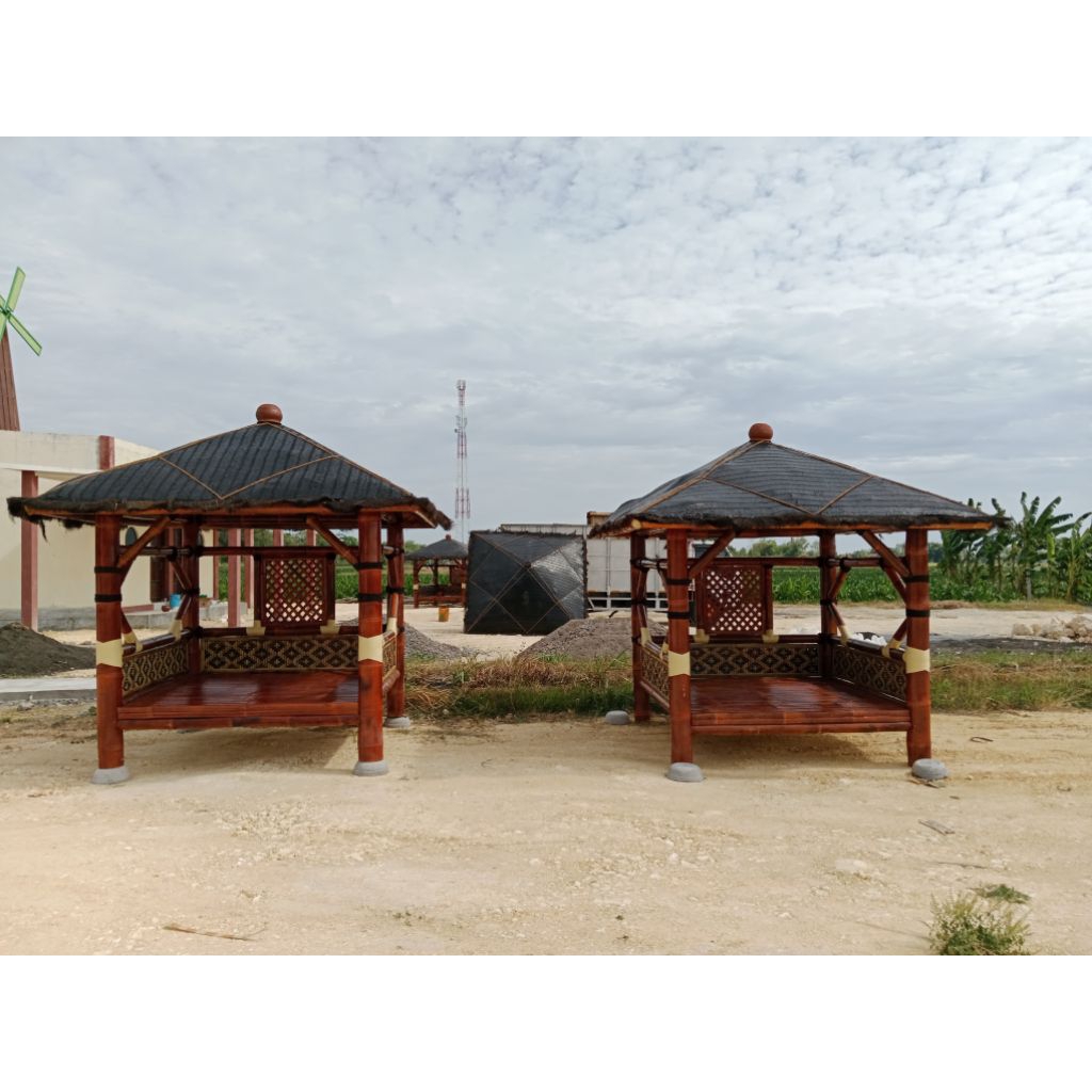 gasebo bambu petung