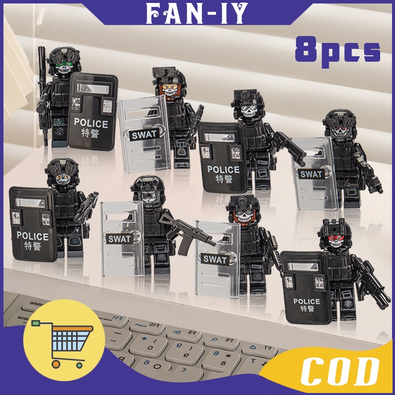 Isi 8 Mainan Tentara Kecil Kecil / Boneka Militer / Mainan Figure Tentara Khusus Tiongkok