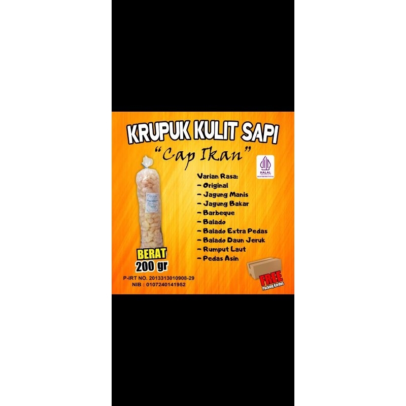 

DOROKDOK KRUPUK KULIT VARIAN 200GR