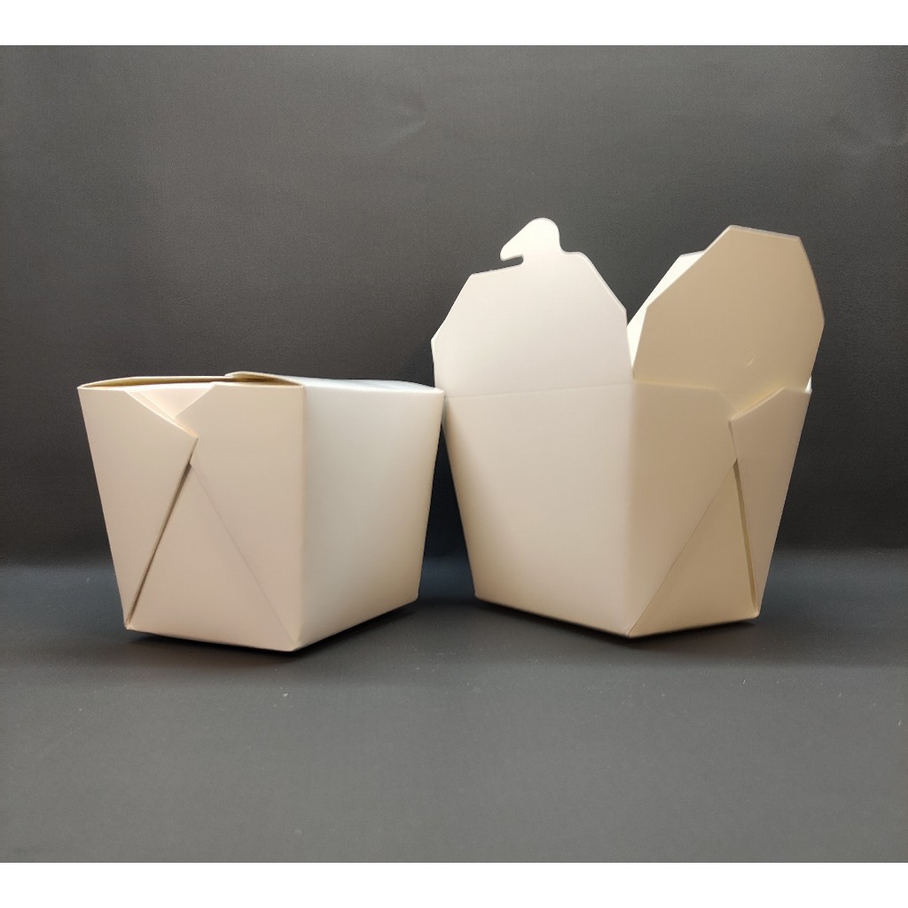 Paper Rice Box Ukuran M & L Untuk Makanan Siap Saji