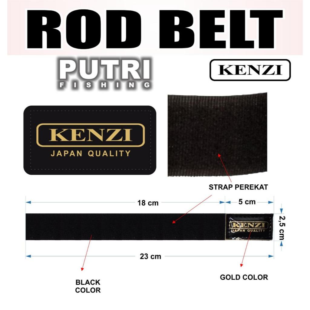 AKSESORIS JORAN KENZI ROD BELT STRAP PEREKAT PENGIKAT STIK PANCING