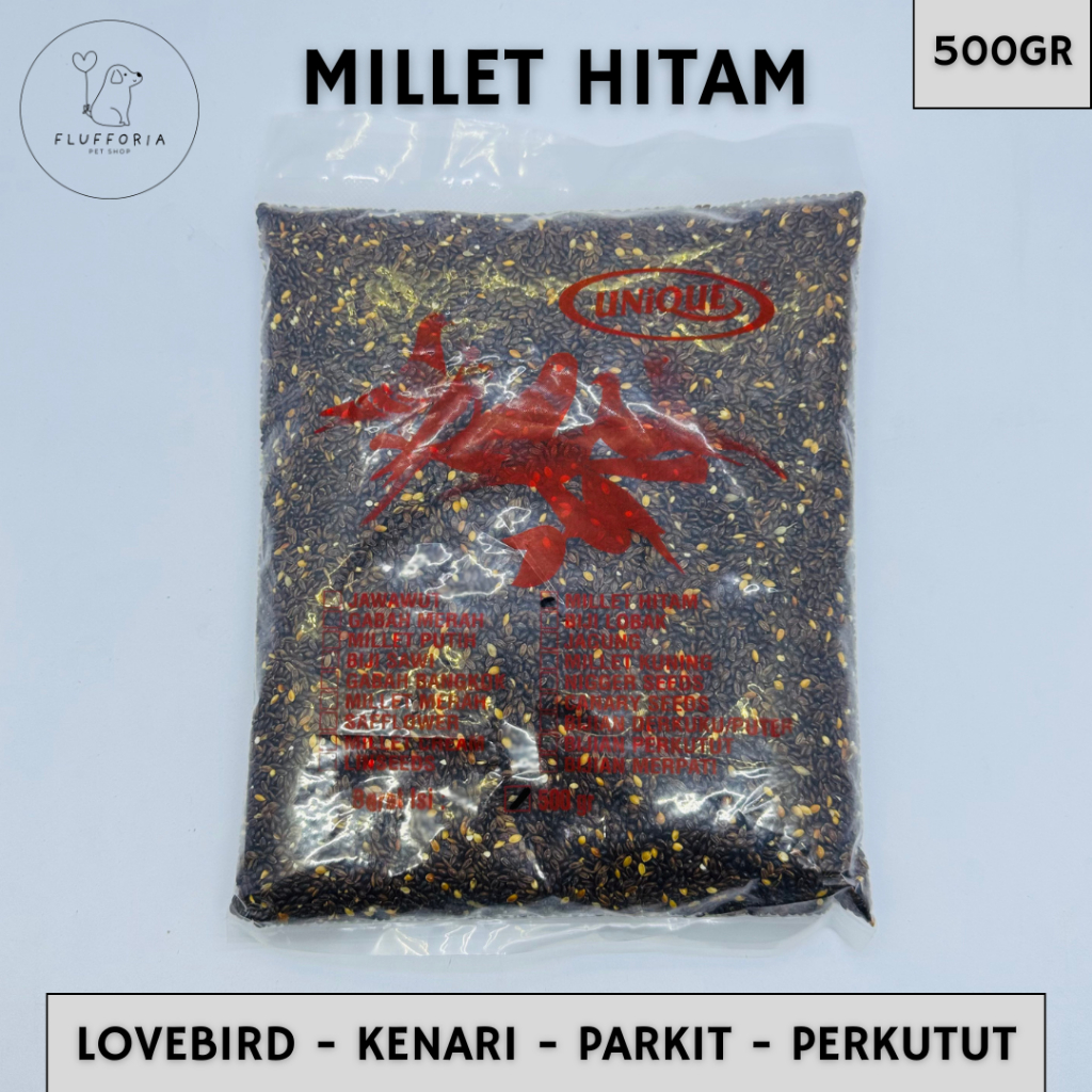 MILLET HITAM / BLACK MILLET - PAKAN BURUNG