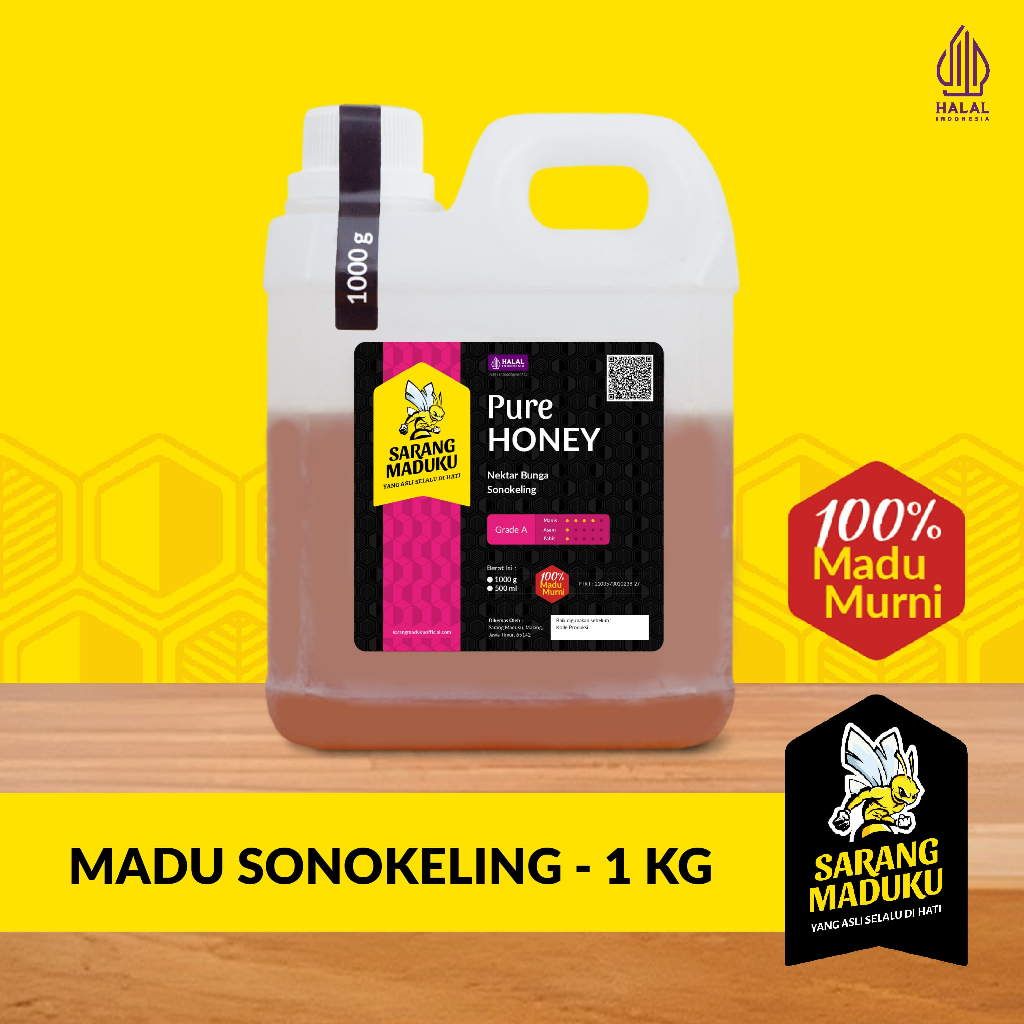

Sarang Maduku Madu Sonokeling Asli Murni 100% Raw Honey Obat Daya Ingat