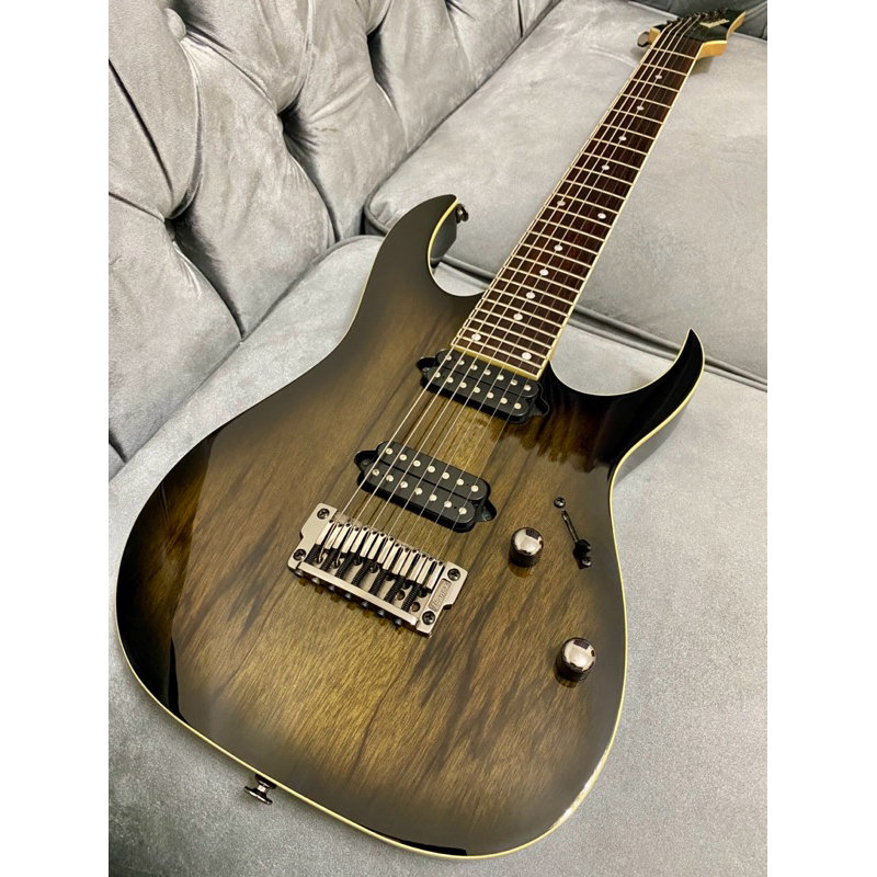 Ibanez Prestige RG752LWFX Anvil Gray Burst 7 String