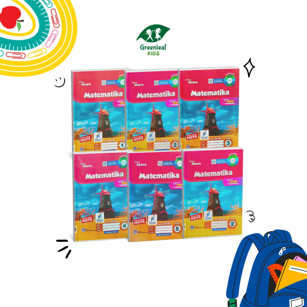 Buku LKS/Modul Matematika Sang Juara untuk SD/MI Semester 1 kelas1-6