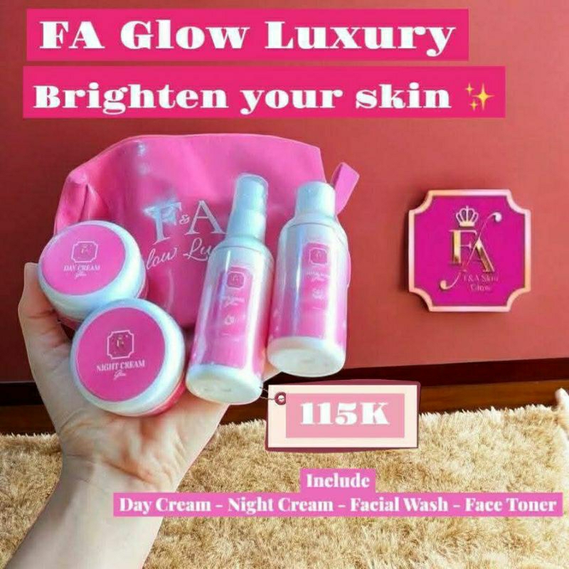 CREAM FA GLOW LUXURY / CREAM F&A SKIN GLOW / CREAM FNB / FA GLOW SKIN / CREAM FA GLOW ORIGINAL BPOM 