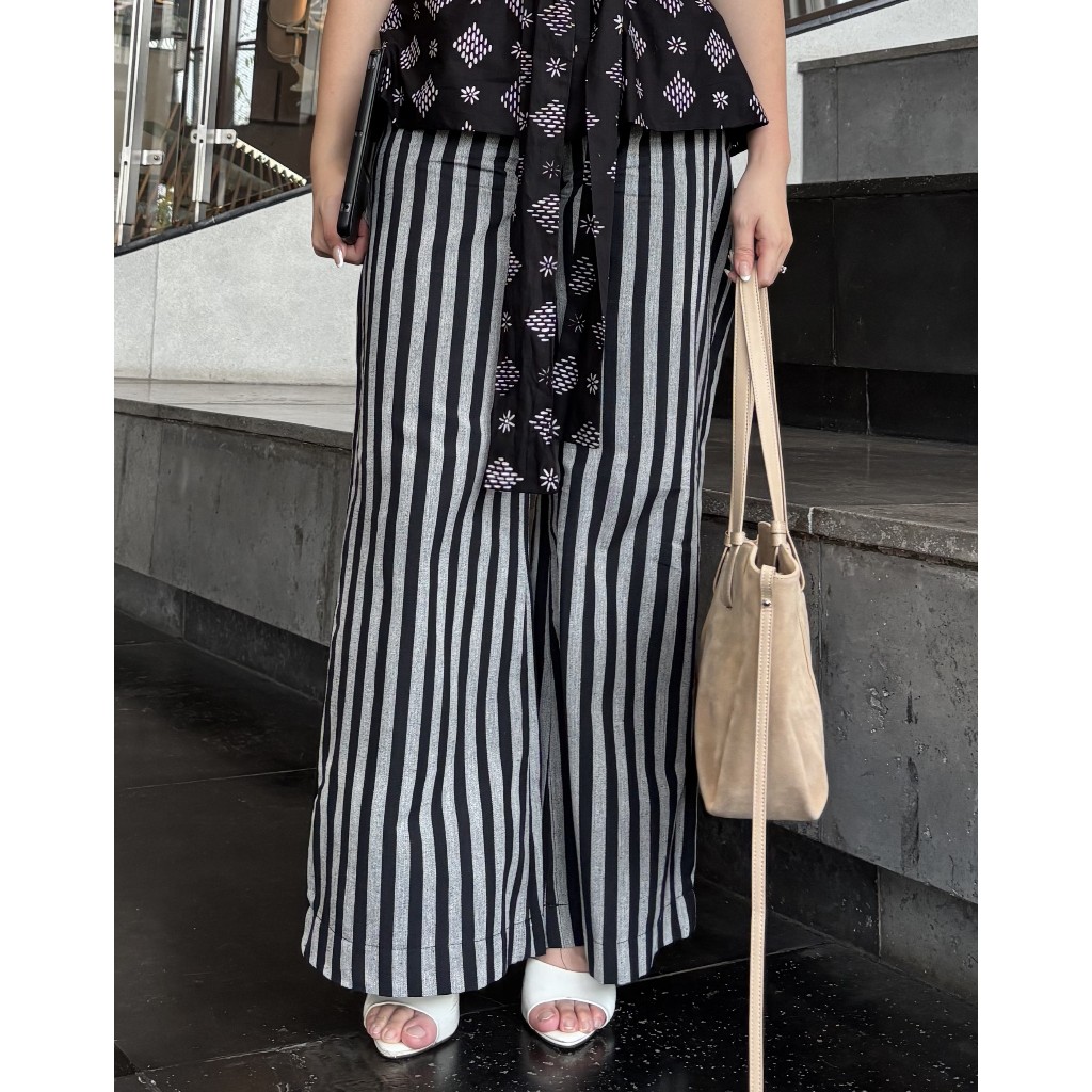 Tradiciobatik Lurik Pants Celana Panjang Wanita Modern Kekinian