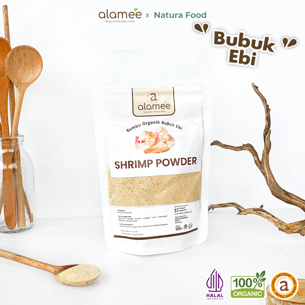 

ALAMEE Ebi Bubuk Kering Bumbu Dapur Organik Udang Shrimp Powder Spice Seasoning 100gr